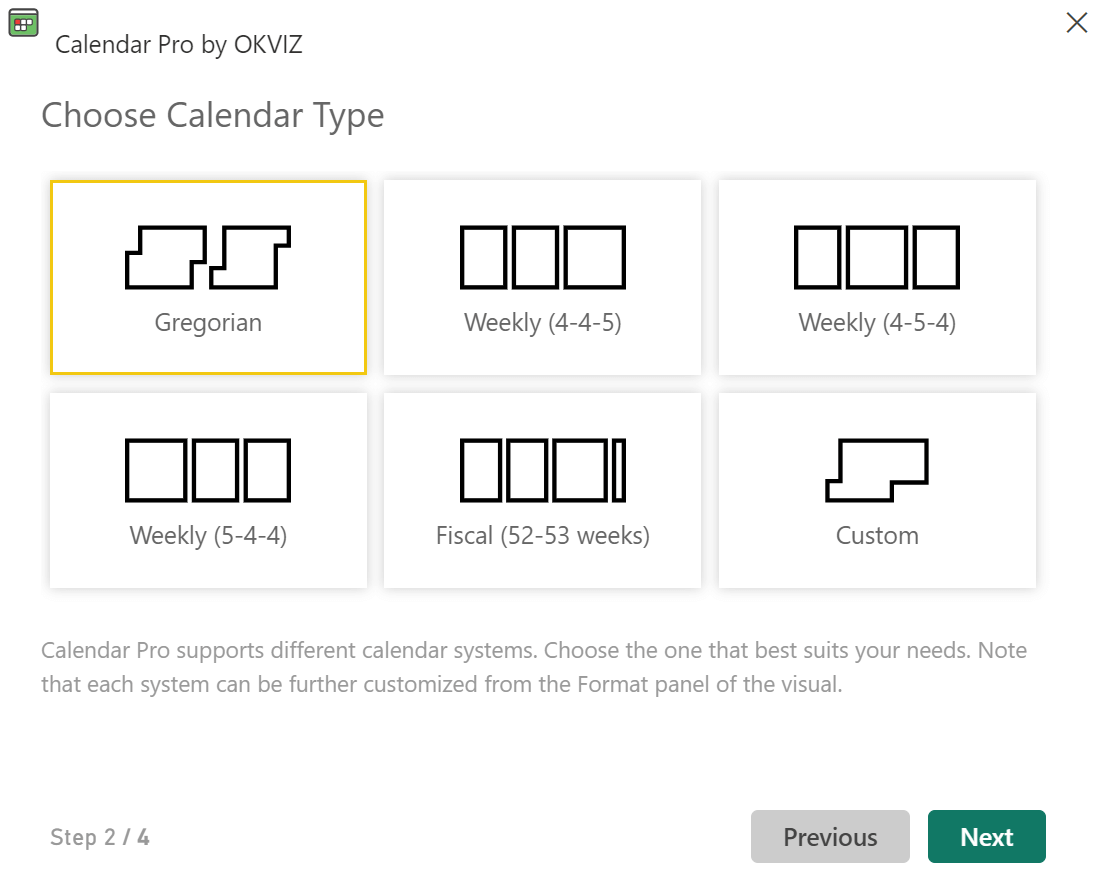 Calendar systems in Calendar pro