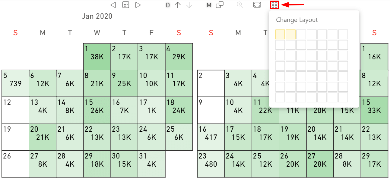 Columns changing in Calendar pro